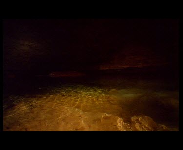 snorkeling in cave