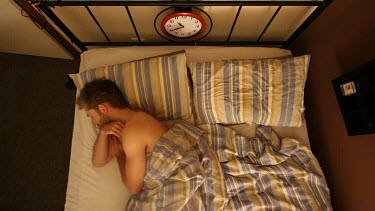A genuine depiction of the typical amount of movement that occurs during sleep is evident in this restless clip.