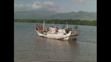 Illegal clam poachers mothership in Cairns Harbour