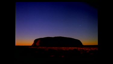 sunrise over Uluru