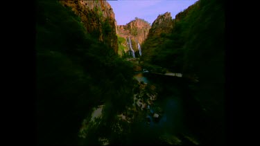Waterfall, canyon and rapids at Kakadu National Park. Jim Jim Falls