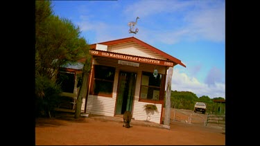 Kangaroo Island post office with kangaroo
