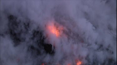 CU steam at edge of lava delta