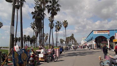 Venice Boardwalk, Venice Beach, Venice, California, Usa