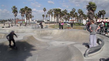 Venice Skate Park, Venice Beach, Venice, California, Usa