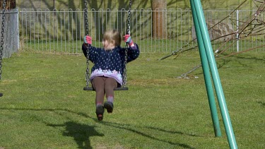 Young Girl On Swing, Lambourne, England