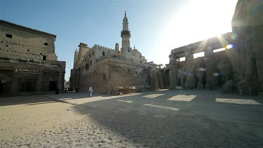 Abu El-Haggag Mosque & Great Court Of Rameses Ii, Luxor Temple , Egypt, North Africa