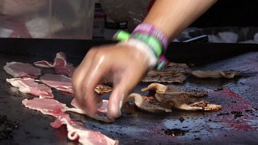 Bacon On Hot Griddle, The Great Yorkshire Show, North Yorkshire